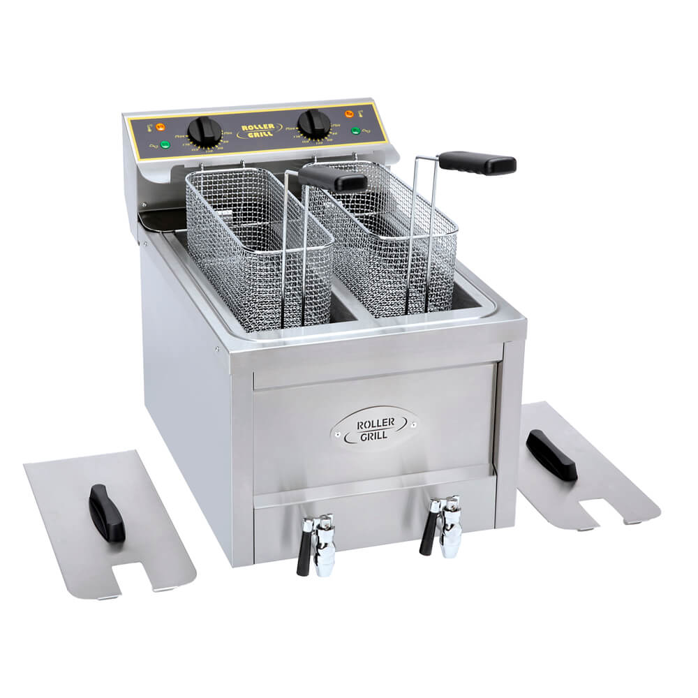 Φριτέζα ηλεκτρική 2x8L ROLLER GRILL RFE8D με βρύση αποστράγγισης