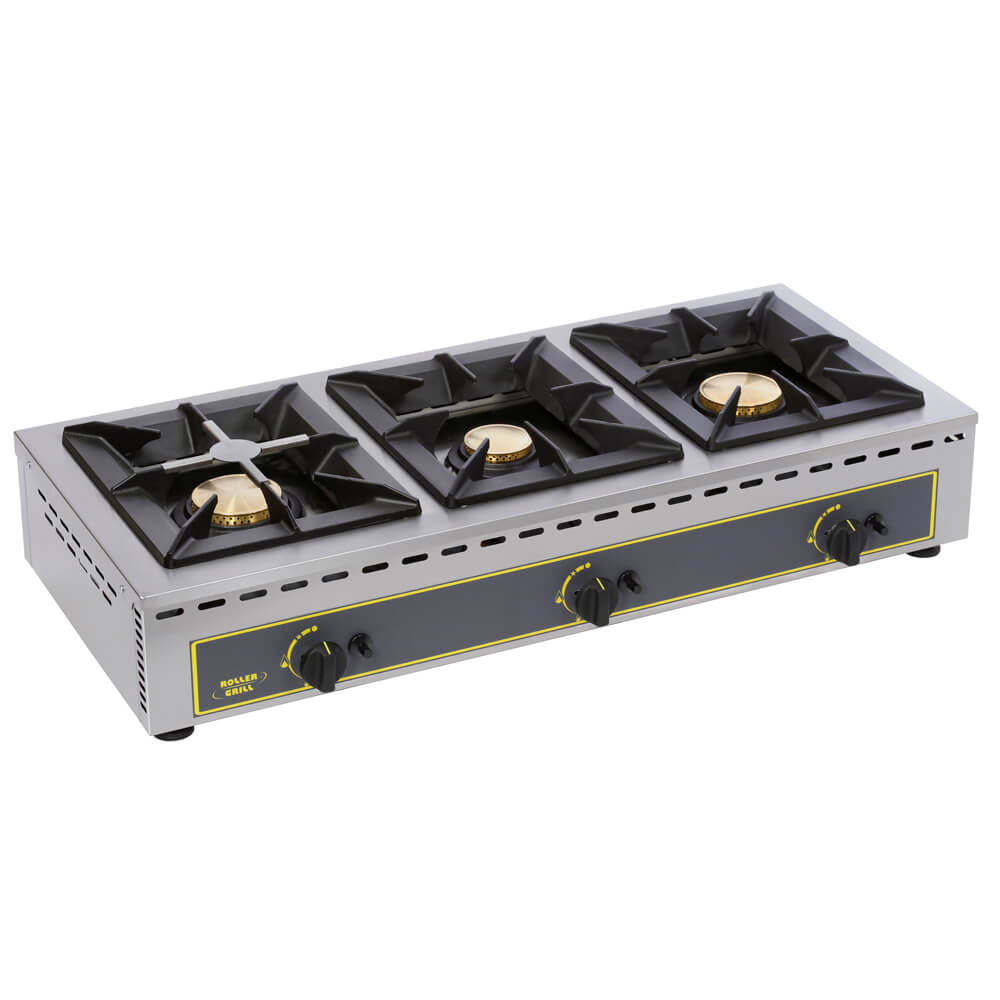 Εστία αερίου τριπλή ROLLER GRILL GAR 19B
