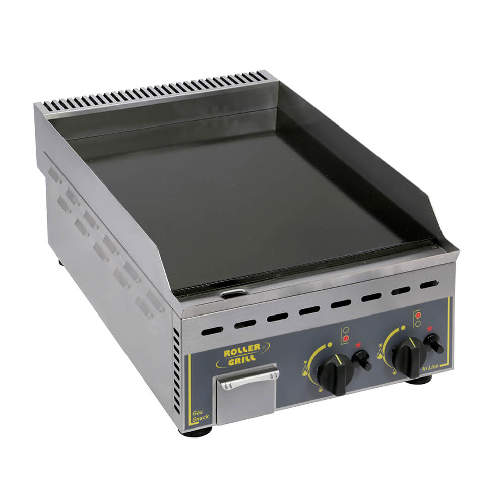 Εστία-πλατώ αερίου λεία διπλή ROLLER GRILL PGD 700