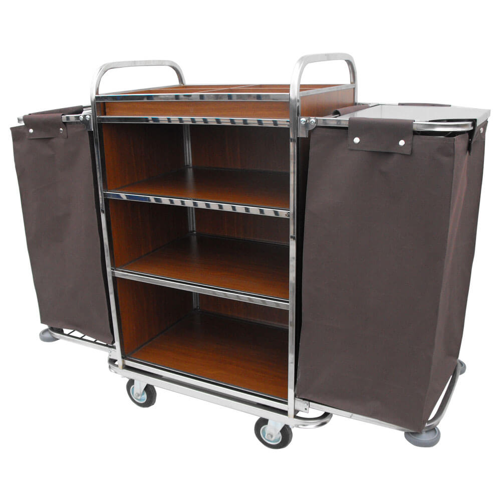 Τρόλεϊ ορόφων 85x53 inox με 2 σάκους ItalStar