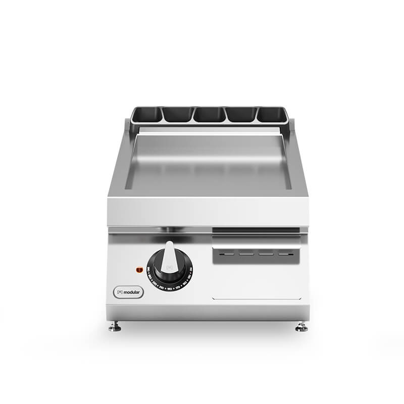 Εστία-πλατό ηλεκτρ. 5,4kW μονή λεία επιφ. χρωμίου επιτραπ. R70/40FTE/CL/T ROC700