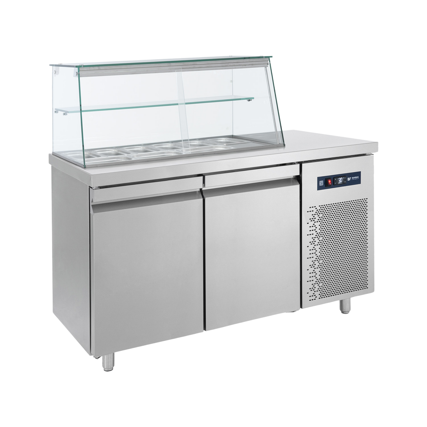 BAMBAS FROST βιτρίνα σαλάτων με 9 λεκανάκια GN 1/4 SM 155