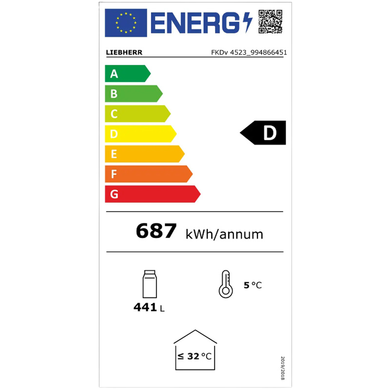 LIEBHERR FKDv 4523 ψυγείο αναψυκτικών με ψύξη ανακυκλούμενου αέρα