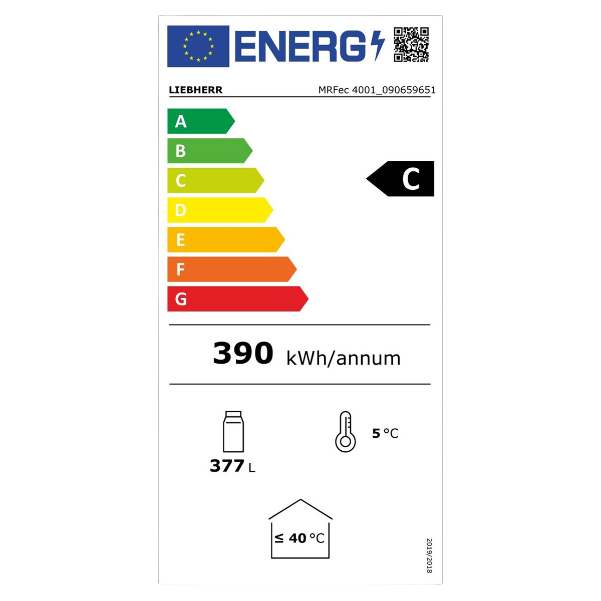 LIEBHERR MRFec 4001 με προστατευτική μπάρα ψυγείο με ψύξη ανακυκλούμενου αέρα