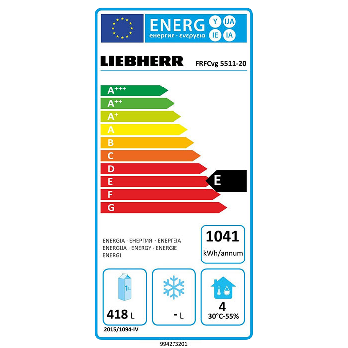 LIEBHERR FRFCvg 5511 ψυγείο με ψύξη ανακυκλούμενου αέρα