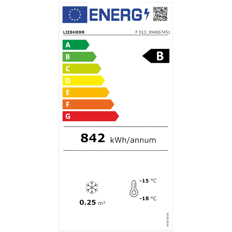 LIEBHERR F 913 καταψύκτης με στατική ψύξη
