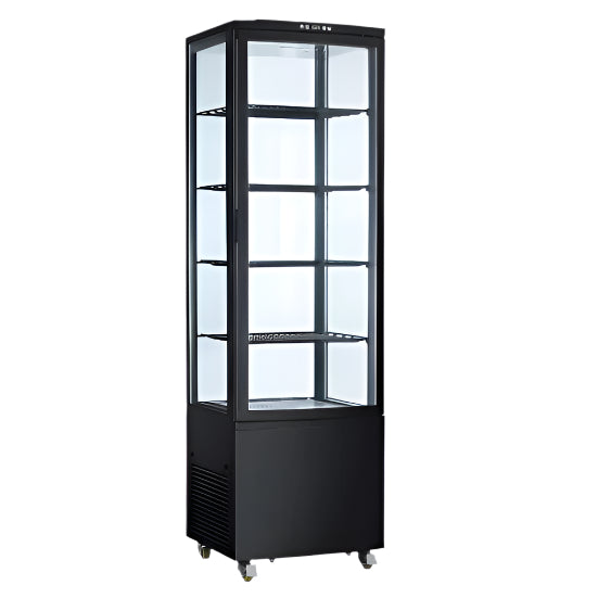 KARAMCO Βιτρίνα ψυχόμενη επιδαπέδια 51,5x48,5x169cm CL-238BLACK