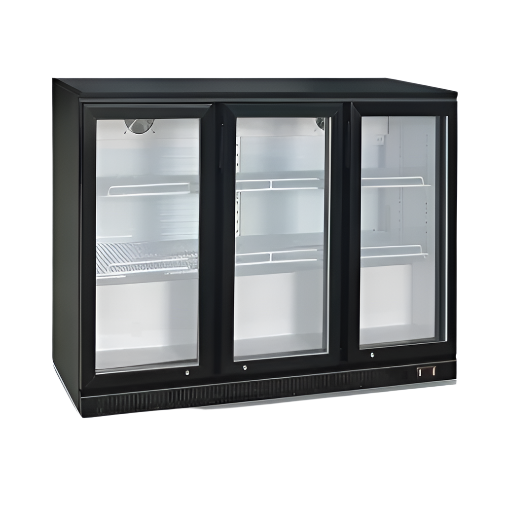 KARAMCO Βιτρίνα επιδαπέδια με 3 πόρτες συρόμενες 133,5x50,5x89,5cm