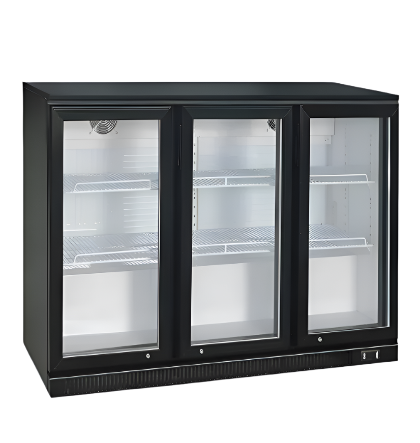 KARAMCO Βιτρίνα επιδαπέδια με 3 πόρτες ανοιγόμενες 133,5x51x89,5cm