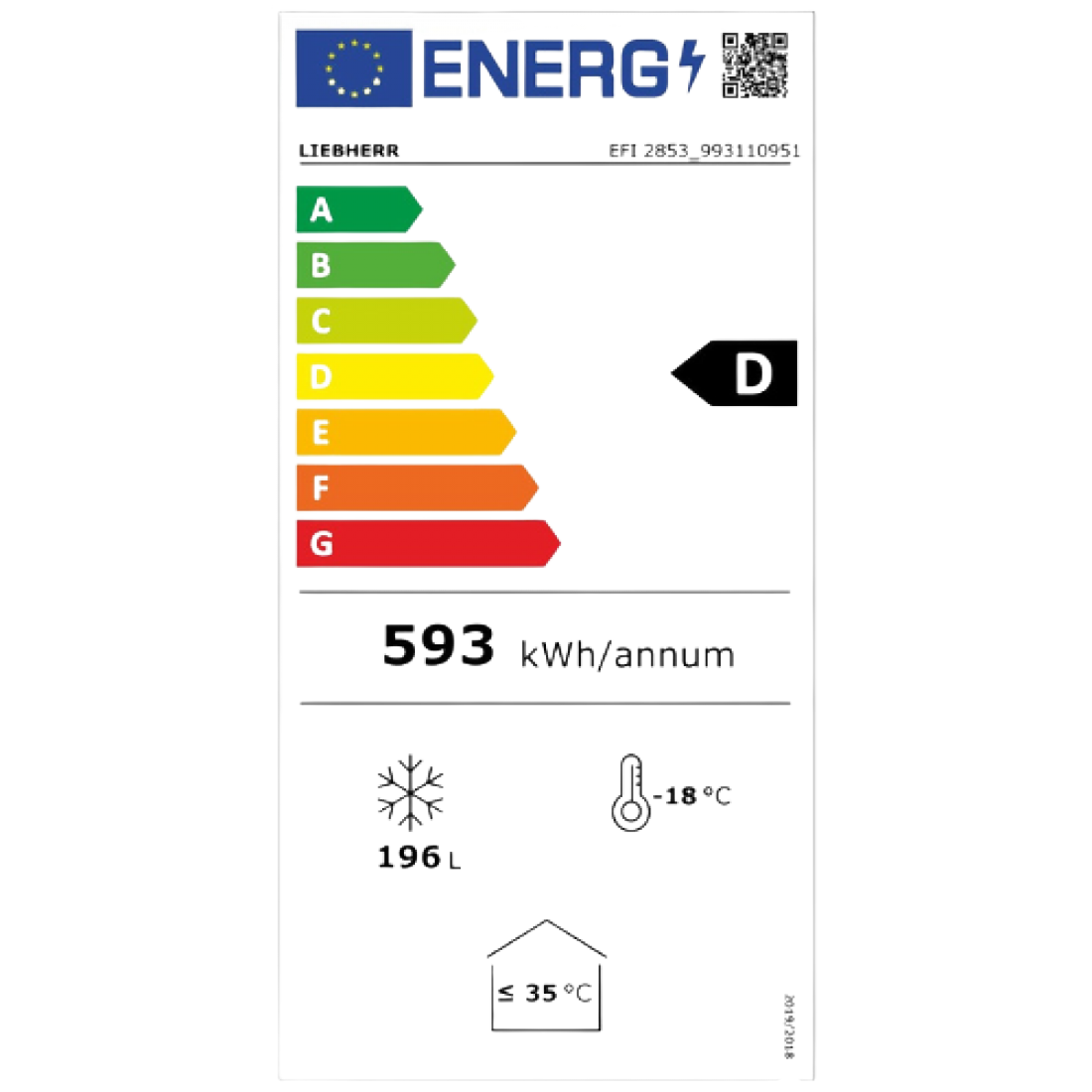 LIEBHERR EFI 2853 καταψύκτης-μπαούλο παγωτών