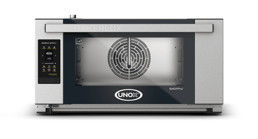 UNOX φούρνος κυκλοθερμικός με υγρασία 3 ταψιά 600x400 BAKERLUX SHOP.Pro TOUCH XEFR-03EU-ETDP – πόρτα ανακλινόμενη, με αντλία υγρασίας