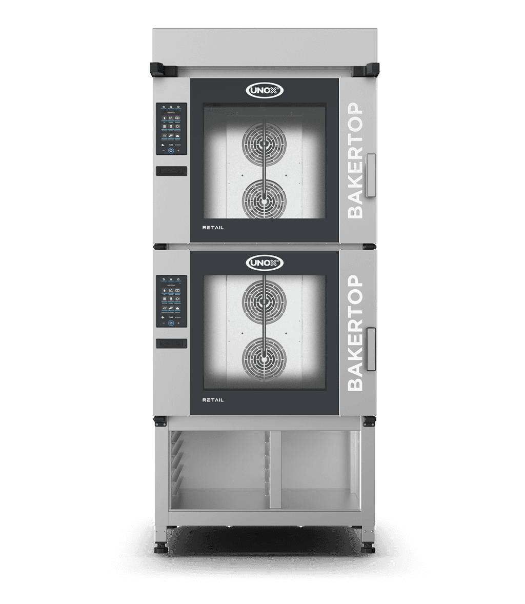 UNOX φούρνος αρτοποιίας ηλεκτρικός 12GN 600X400 BAKERTOP RETAIL XETC-12EU-YPRMA – ενσωματωμένος απορροφητήρας χωρίς νερό
