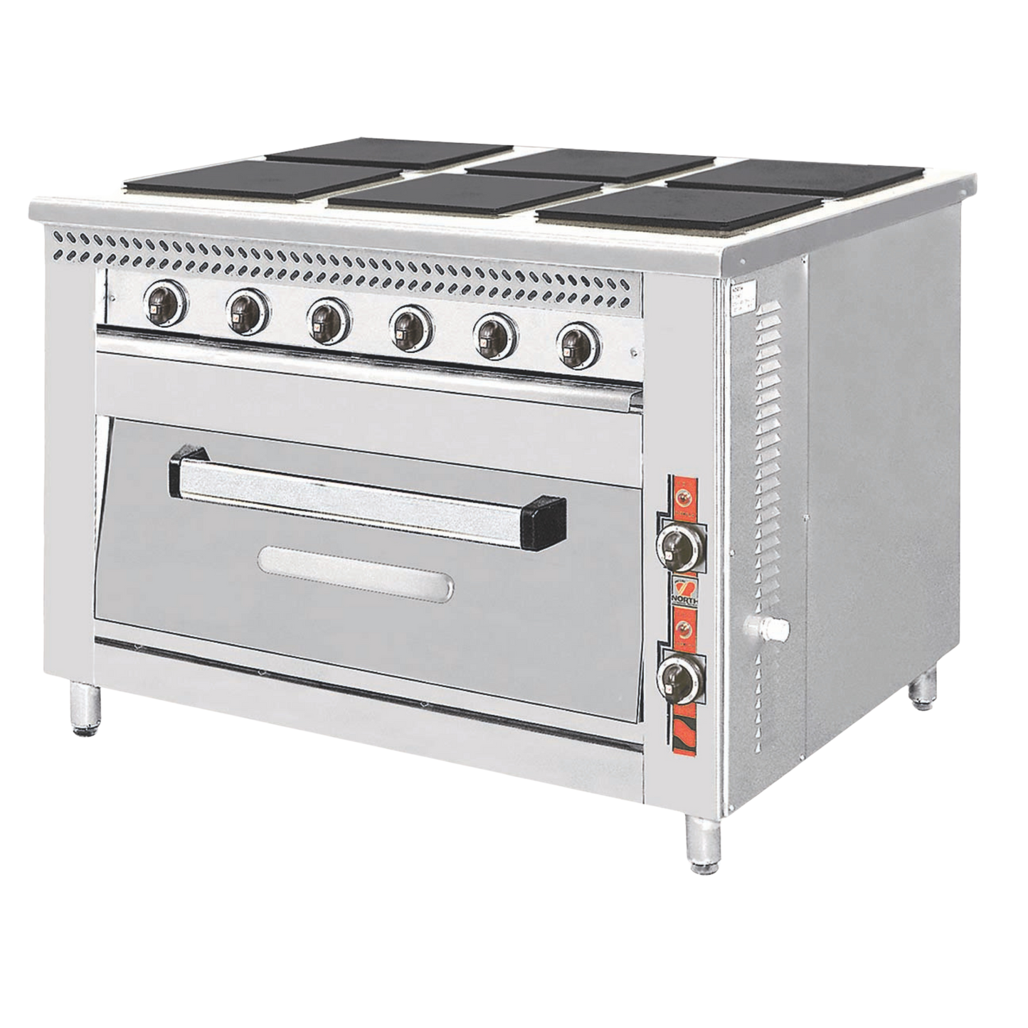 NORTH φούρνος με εστία ηλεκτρική F80E6