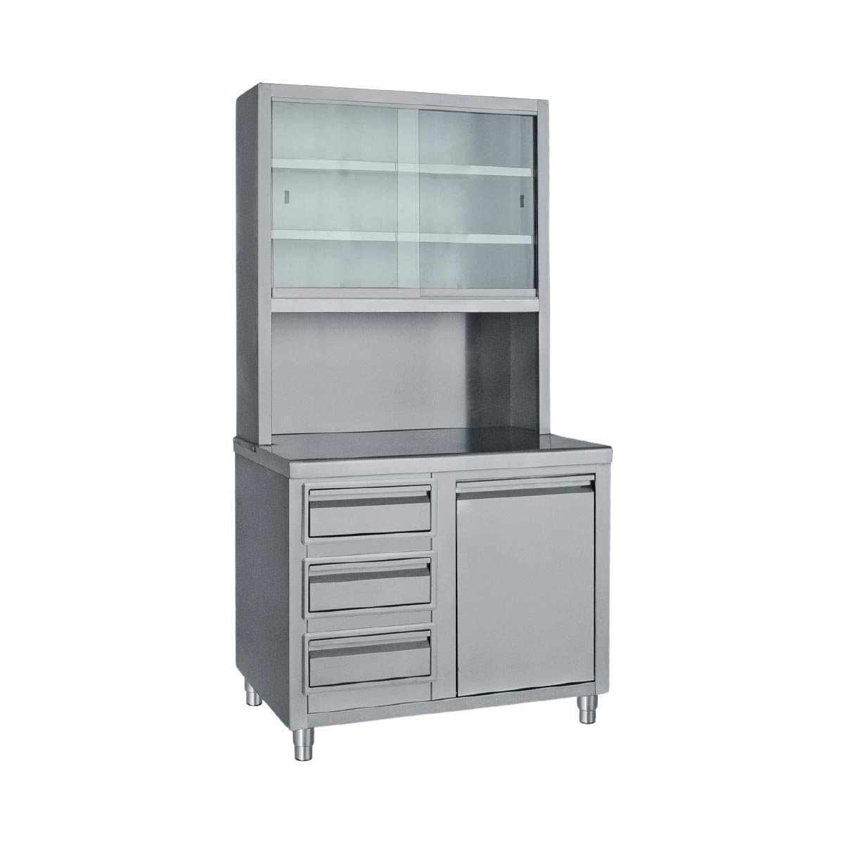 BAMBAS FROST ερμάριο με ποτηριέρα, αμπαρι και συρτάρια EP 100