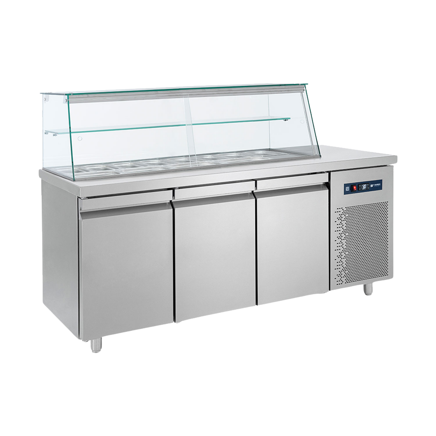 BAMBAS FROST βιτρίνα σαλάτων με 12 λεκανάκια GN 1/4 SM 185