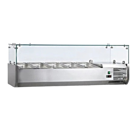 KARAMCO Βιτρίνα σαλατών 120x39,5x43,5cm VETRO5