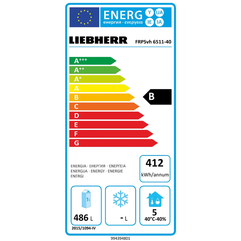 LIEBHERR FRPSvh 6511 ψυγείο GN 2/1 με ψύξη ανακυκλούμενου αέρα