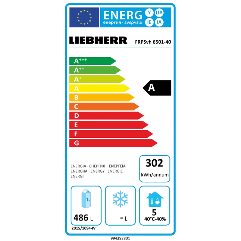 LIEBHERR FRPSvh 6501 ψυγείο GN 2/1 με ψύξη ανακυκλούμενου αέρα