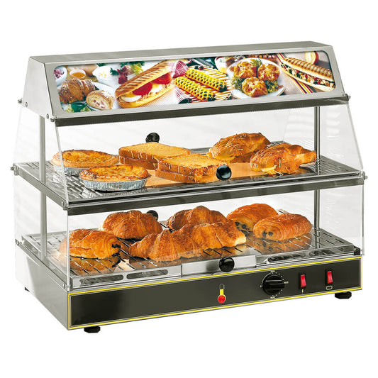 Βιτρίνα θερμαινόμενη ROLLER GRILL WDL200 με φωτισμό