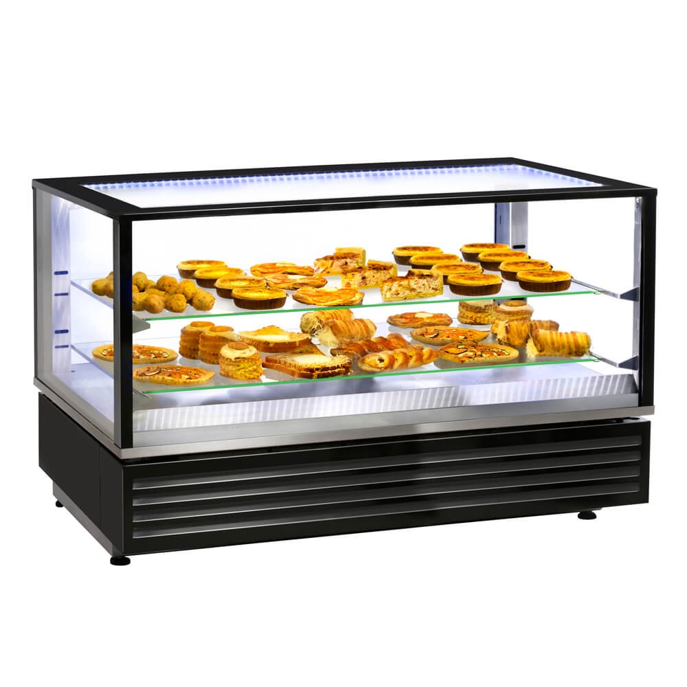 Βιτρίνα θερμαινόμενη ROLLER GRILL HD 1200 με 2 ράφια