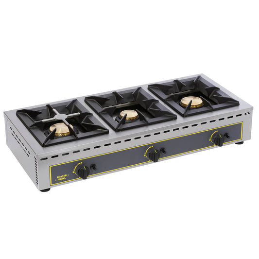 Εστία αερίου τριπλή ROLLER GRILL GAR 19B