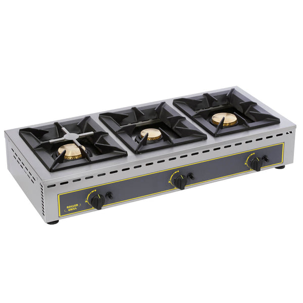 Εστία αερίου τριπλή ROLLER GRILL GAR 19B