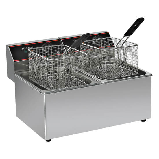 Φριτέζα ηλεκτρική επιτραπέζια 2x8L KROBE