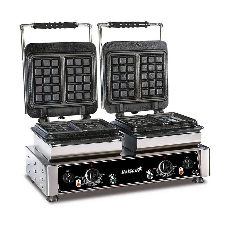 Συσκευή για βάφλες διπλή ItalStar ITAL0018