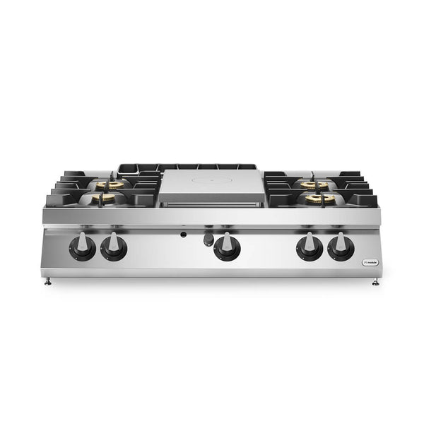Solid top αερίου 6kW & 4 φλόγ. (1x3,5kW+3x6kW) επιτραπ. R70/120TPPGF/T ROC700
