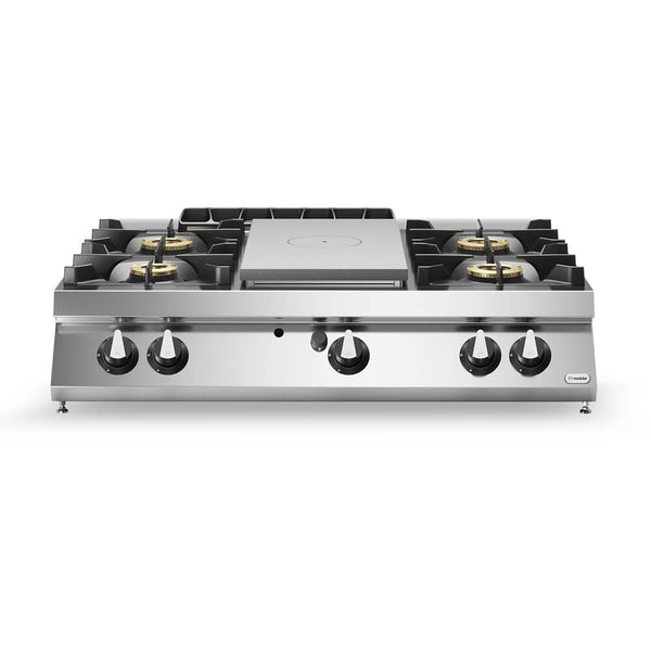 Solid top αερίου 7kW & 4 φλόγ. (1x6kW+3x10kW) επιτραπ. R90/120TPPGF/T ROC900