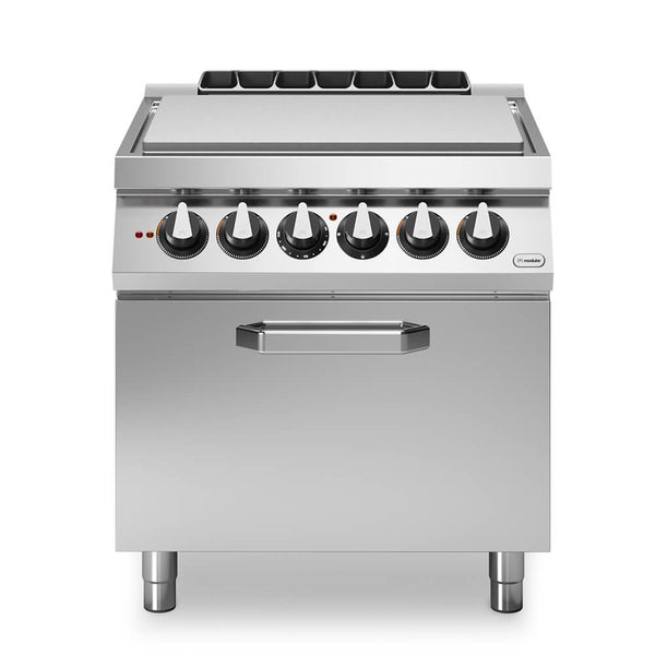 Solid top ηλεκτρ. 10kW (4x2,5kW) με στατικό ηλεκτρικό φούρνο 2/1 6kW R70/80TPFE ROC700