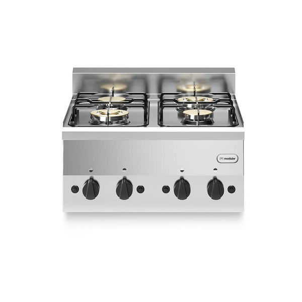 Κουζίνα αερίου 4 φλόγ. (2x3,3kW+2x3,6kW) επιτραπ. F60/60PCG/T FUN600