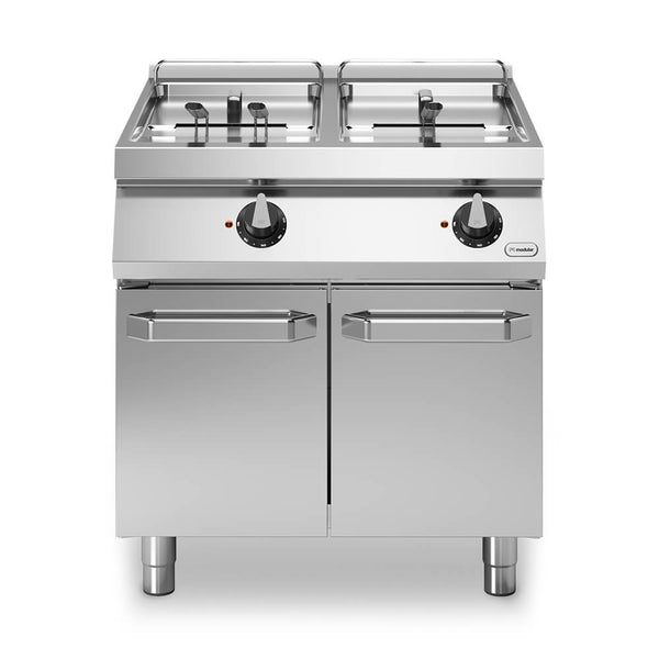 Φριτέζα ηλεκτ. 2x17L 34kW περιστρ. αντιστ. σε βάση με 2 πόρτες R70/80FRER/2V17/P ROC700
