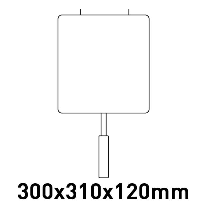 Καλάθι full size διάσταση 300x310x120mm για φριτέζες αερίου 17L ελεύθ. δεξαμ. ROC700-ROC900-ROC1100