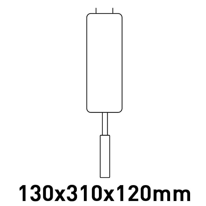 Καλάθι 1/2 (130x310x120mm) για φριτέζα 8L ROC700/ROC900 MO01991601005