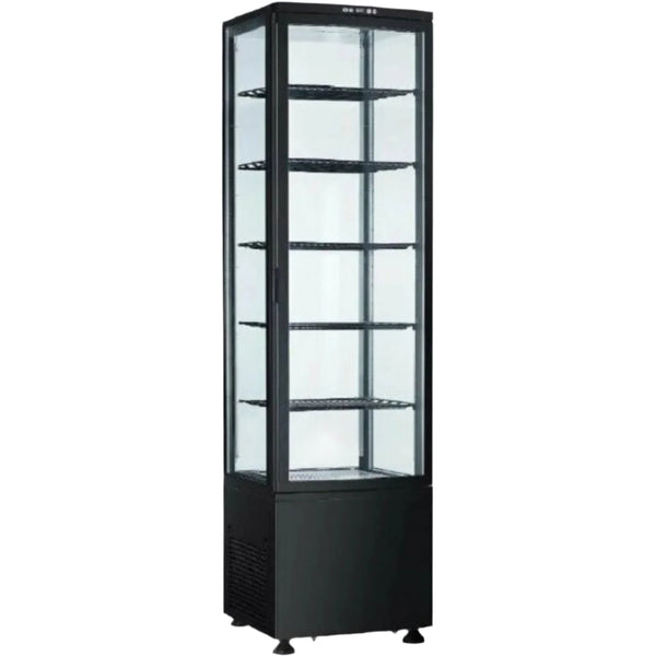 KARAMCO Βιτρίνα ψυχόμενη επιδαπέδια μαύρη 51,5x48,5x189,5cm
