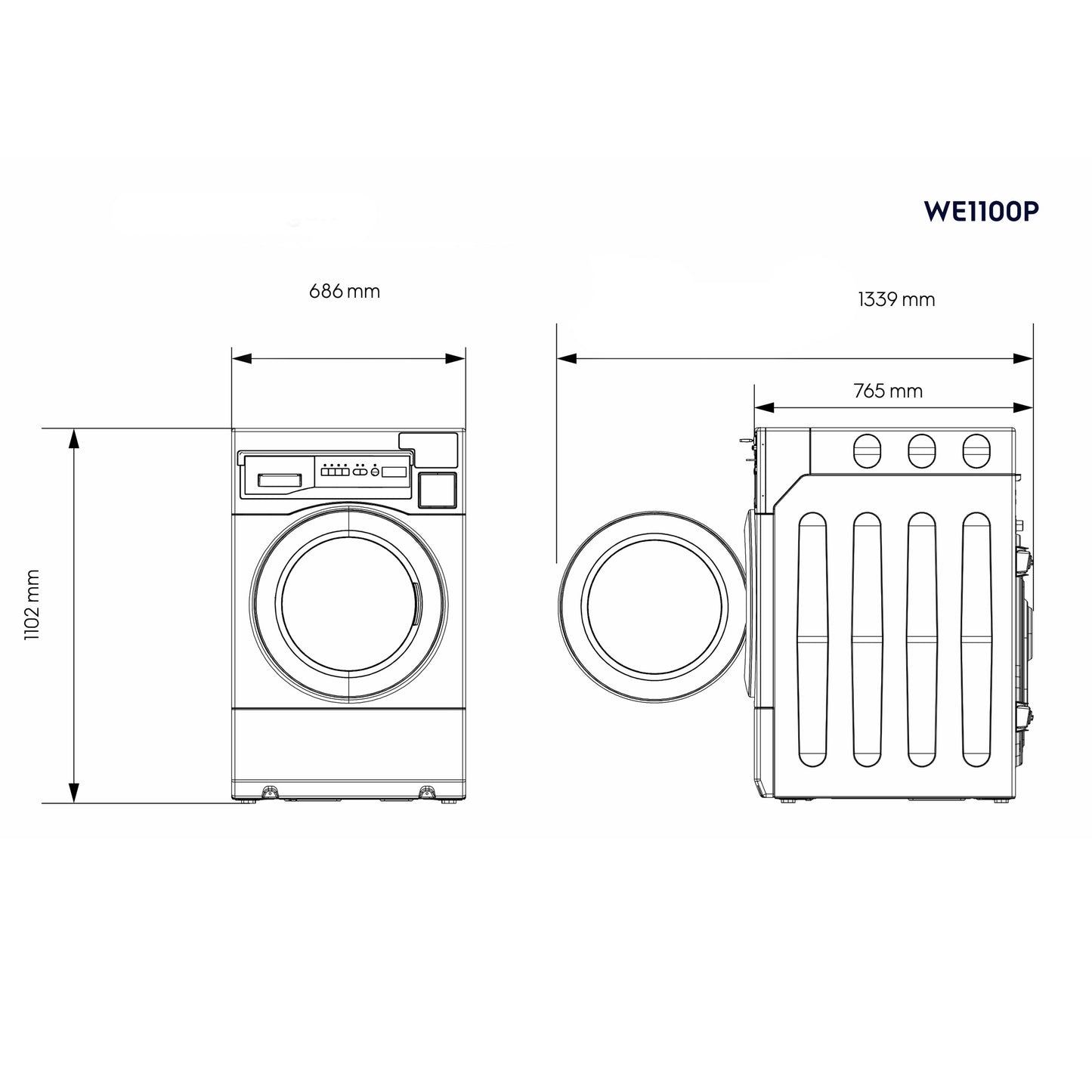 ELECTROLUX πλυντήριο ρούχων 12kg myPRO XL WE 1100P