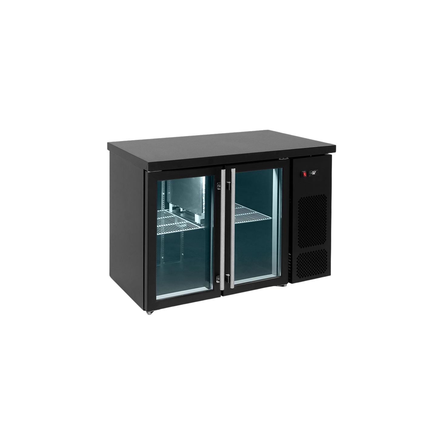 BAMBAS FROST Ψυγείο μπαρ για μπουκάλια με 2 πόρτες τζαμιού BRG 124