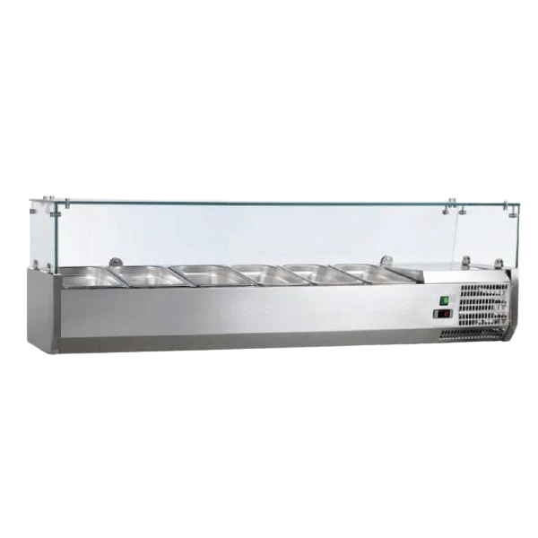 KARAMCO Βιτρίνα σαλατών 150x39,5x43,5cm VETRO6