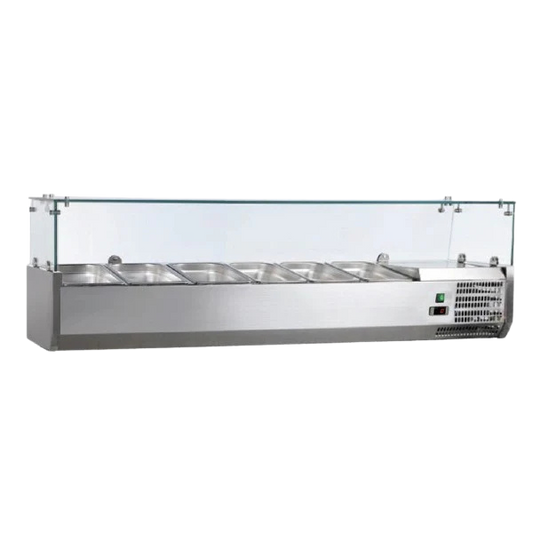 KARAMCO Βιτρίνα σαλατών 150x39,5x43,5cm VETRO6