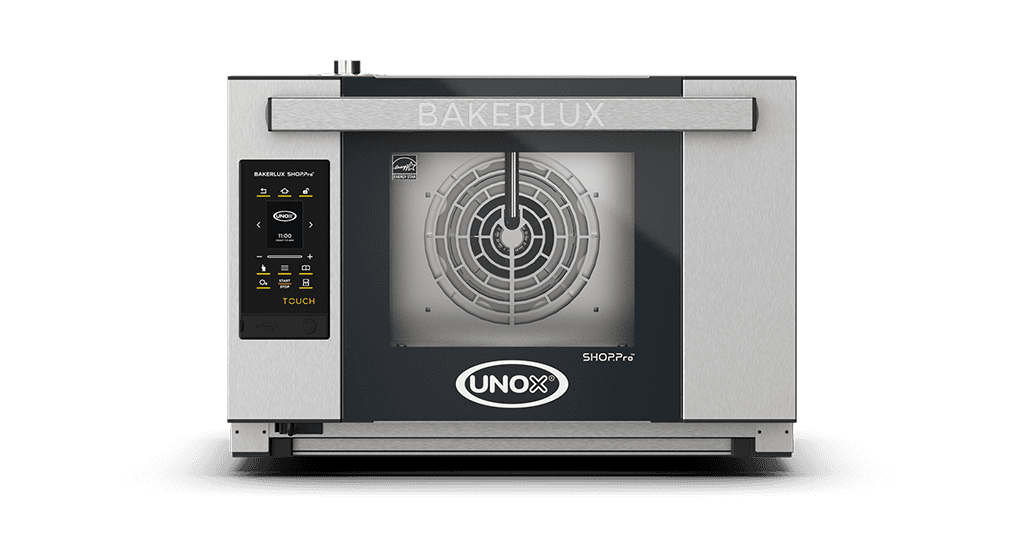 UNOX φούρνος κυκλοθερμικός με υγρασία 3 ταψιά 460x330 BAKERLUX SHOP.Pro TOUCH XEFR-03HS-ETDP – πόρτα ανακλινόμενη, με αντλία υγρασίας