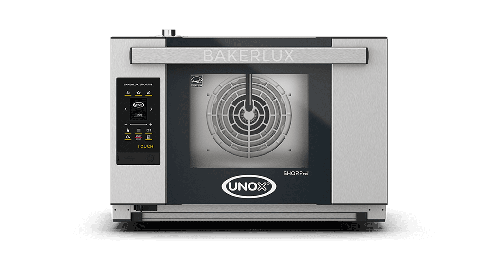 UNOX φούρνος κυκλοθερμικός με υγρασία 3 ταψιά 460x330 BAKERLUX SHOP.Pro TOUCH XEFR-03HS-ETDV – πόρτα ανακλινόμενη, χωρίς αντλία