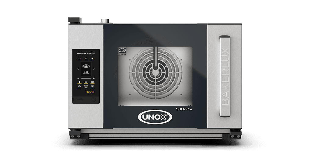 UNOX φούρνος κυκλοθερμικός με υγρασία 3 ταψιά 460x330 BAKERLUX SHOP.Pro TOUCH XEFR-03HS-ETRV – πόρτα αυτόματη, χωρίς αντλία