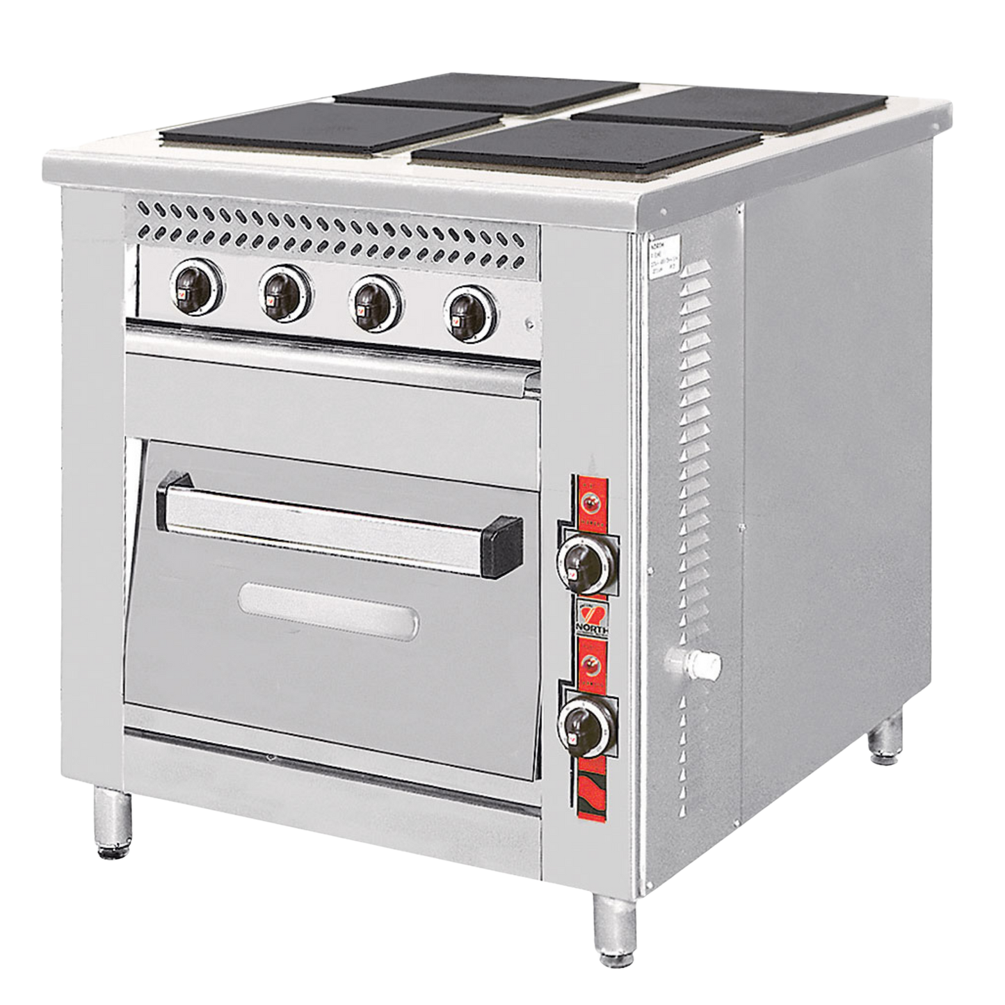 NORTH φούρνος με εστία ηλεκτρική F80E4