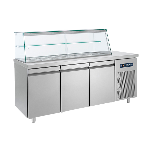 BAMBAS FROST SM 185 Βιτρίνα Σαλατών με 12 Λεκανάκια GN 1/4