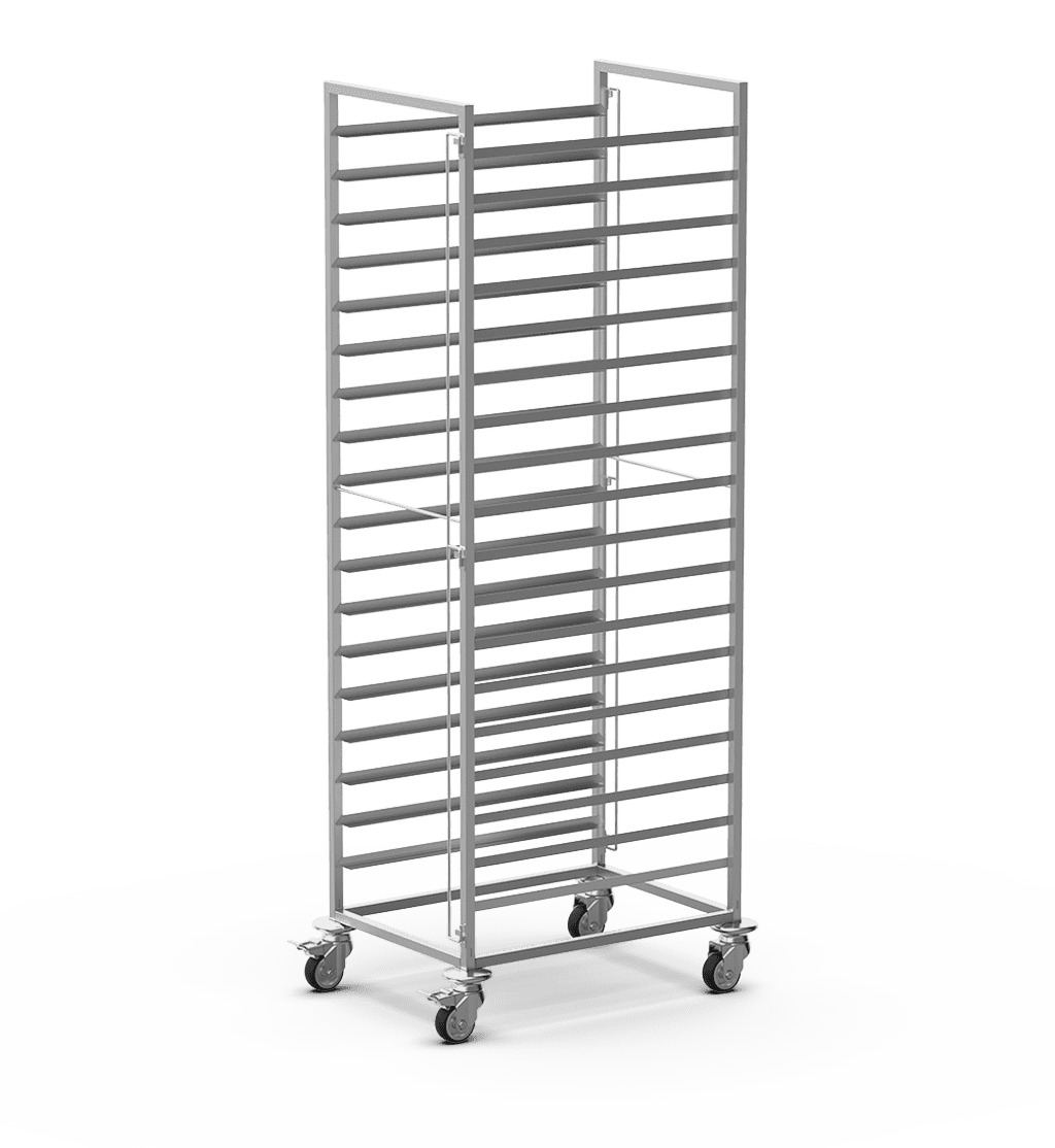 UNOX Τρόλεϊ-ραφιέρα 18 ταψιών 400x600, στενή XTB0003