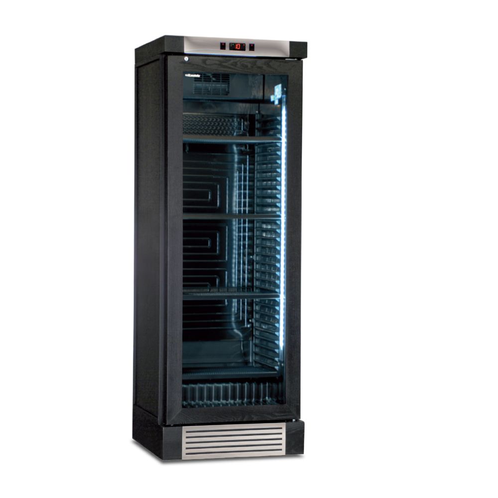 KLIMAITALIA βιτρίνα κρασιών μαύρη 382 L CLW 420L BLACK
