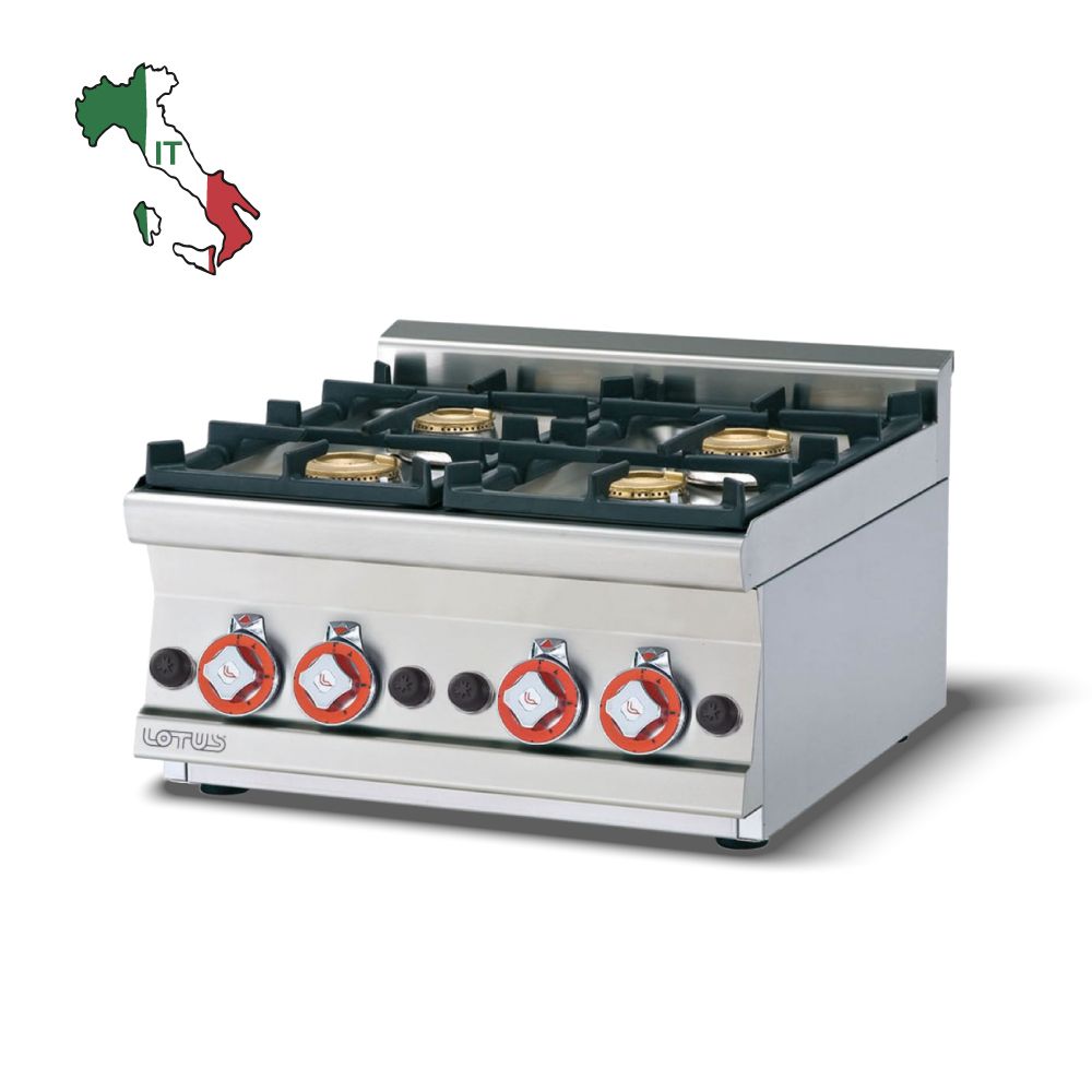 LOTUS εστία αερίου επιτραπέζια τετραπλή 60 cm PCT-66G