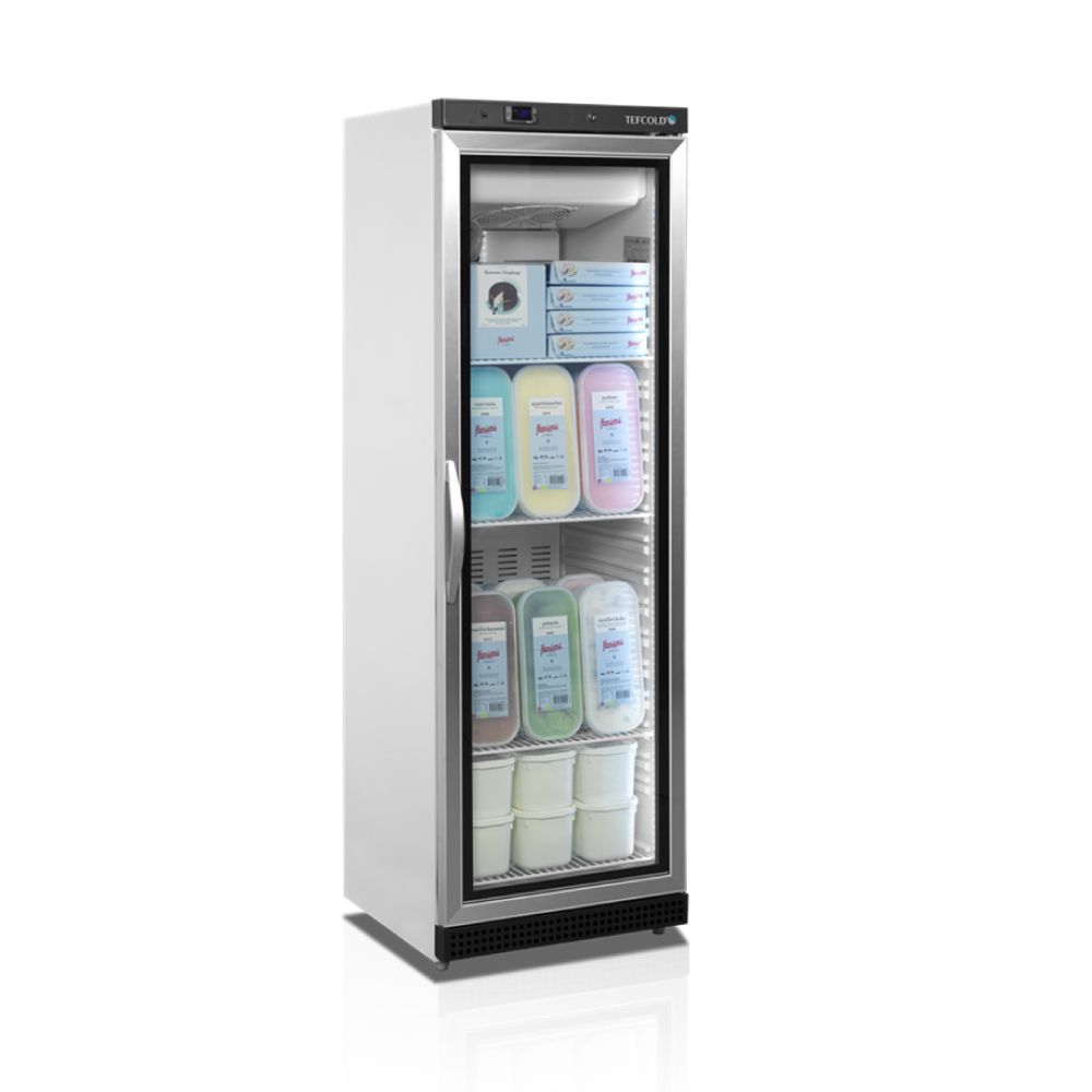 TEFCOLD βιτρίνα κατάψυξης με γυάλινη πόρτα 400 L UF400VG Λευκό