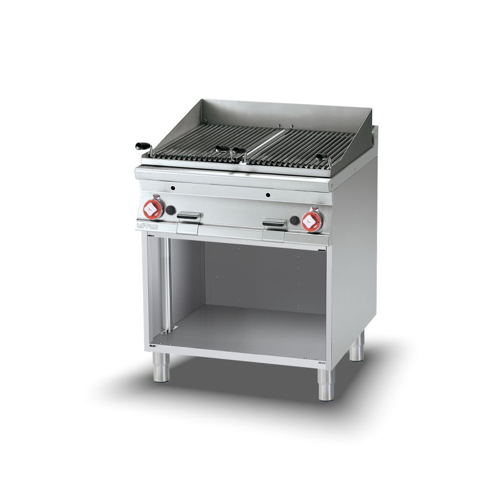 LOTUS σχαριέρα αερίου επιδαπέδια διπλή 80 cm CW-98G